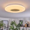 Kaas Plafondlamp LED Chroom, Wit, 1-licht
