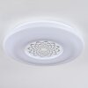 Kaas Plafondlamp LED Chroom, Wit, 1-licht
