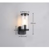 Reality BONITO Muurlamp Zwart, 1-licht