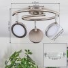 Sarnadinha Plafondlamp LED Nikkel mat, 3-lichts Sarnadinha Plafondlamp LED Nikkel mat, 3-lichts