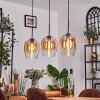 Vevino Hanglamp Amber, Duidelijk, 3-lichts