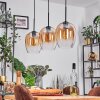 Vevino Hanglamp Amber, Duidelijk, 3-lichts