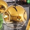 Ripoll Hanglamp Goud, Duidelijk, 3-lichts