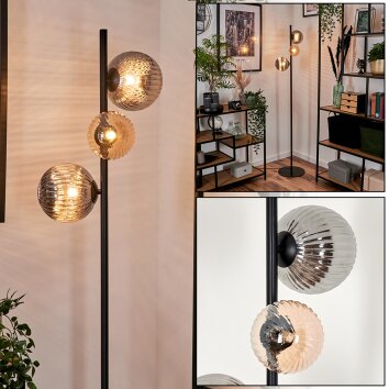 Remaisnil Staande lamp Amber, Rookkleurig, 3-lichts Remaisnil Staande lamp Amber, Rookkleurig, 3-lichts