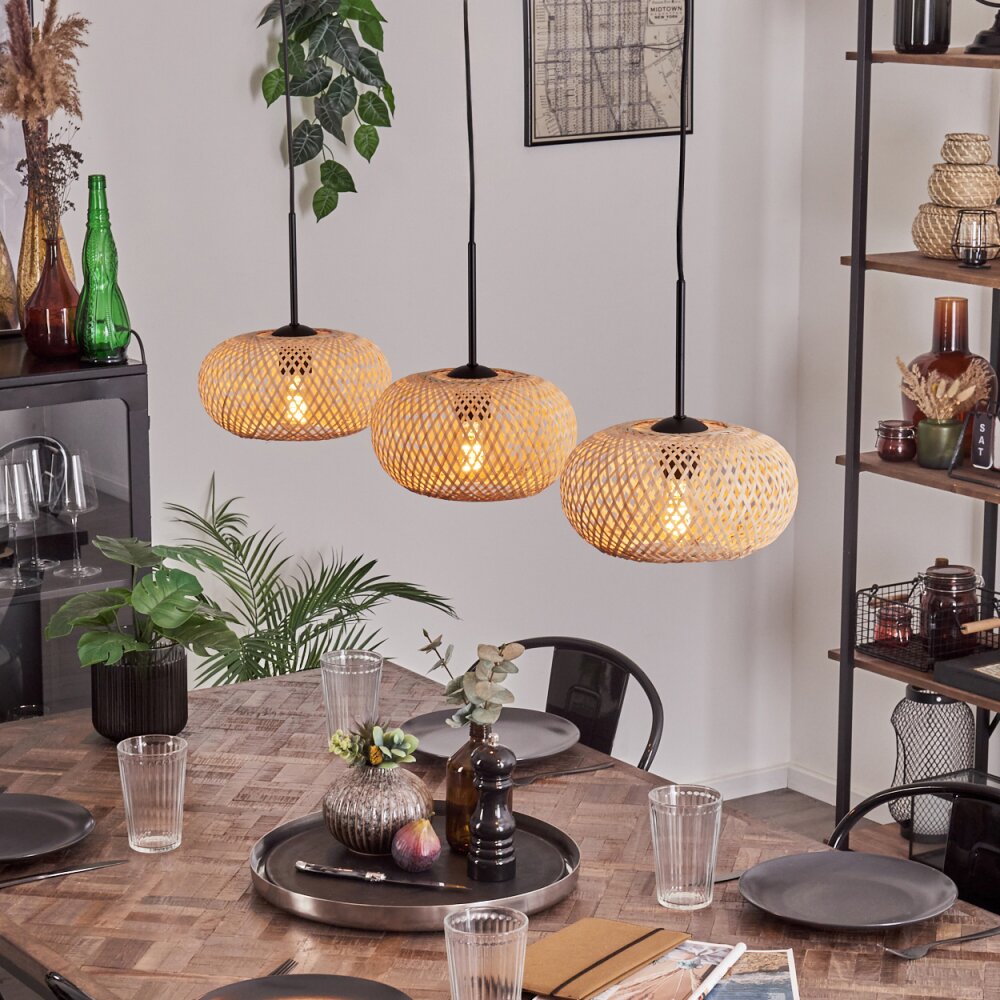 Bauro Hanglamp Zwart, 3-lichts main product photo