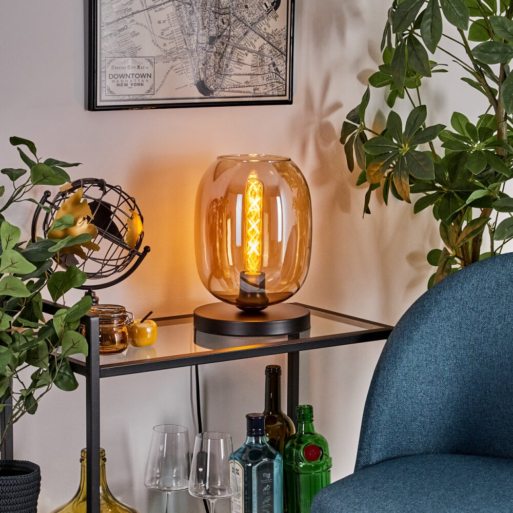 Apedo Tafellamp Zwart, 1-licht