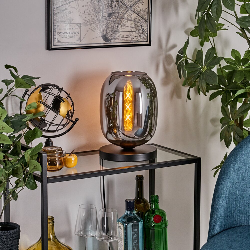 Apedo Tafellamp Zwart, 1-licht