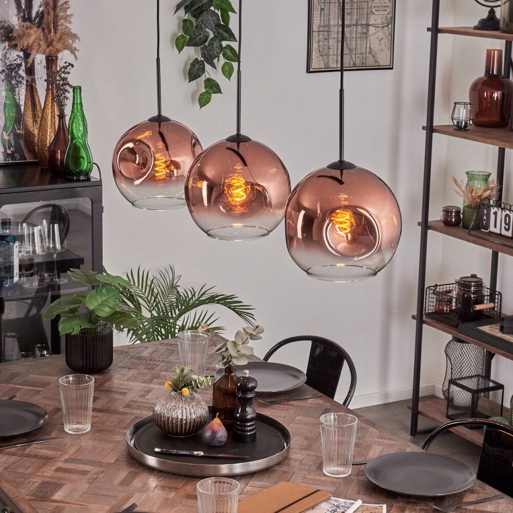 Ripoll Hanglamp Zwart, 3-lichts main product photo