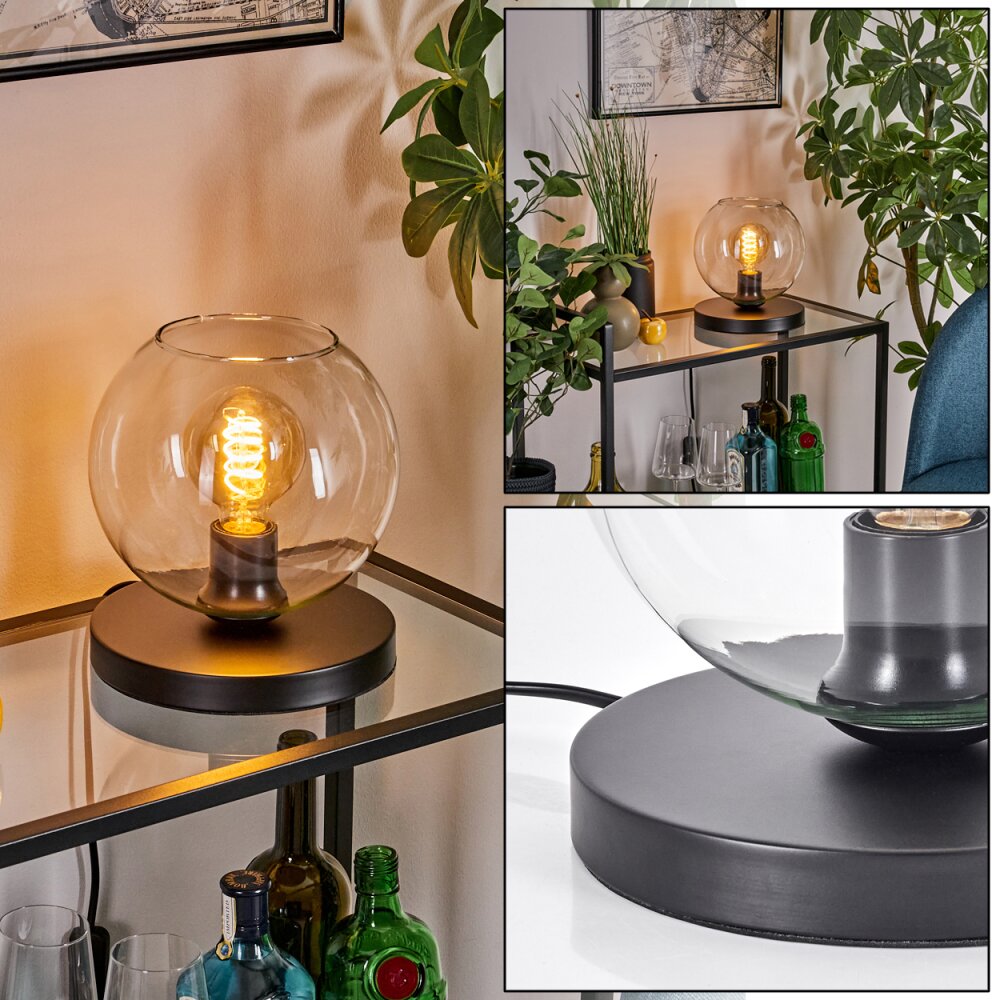 Koyoto Tafellamp 20 cm Zwart, 1-licht main product photo