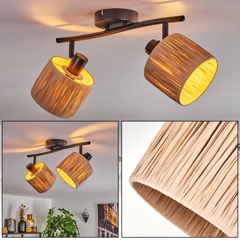 Granja Plafondlamp Zwart, 2-lichts main product photo