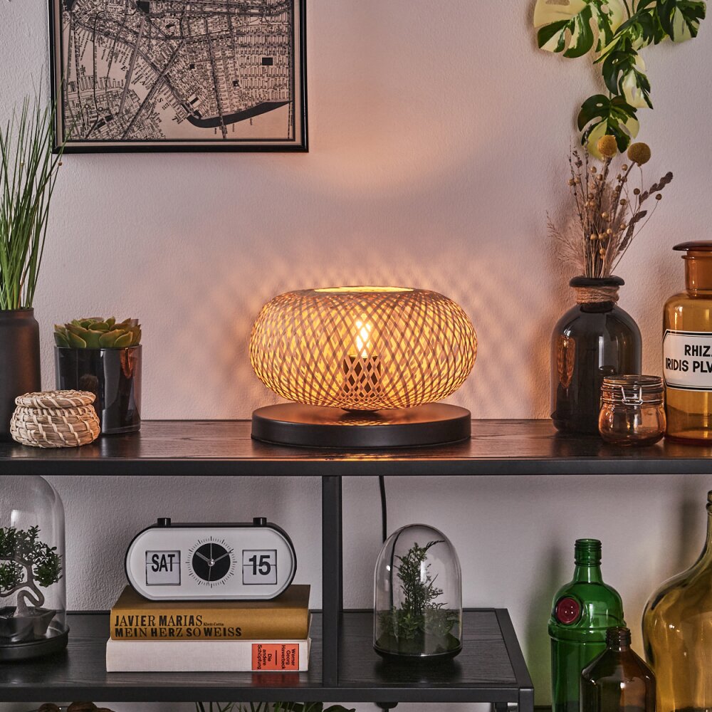 Bauro Tafellamp 25 cm Zwart, 1-licht