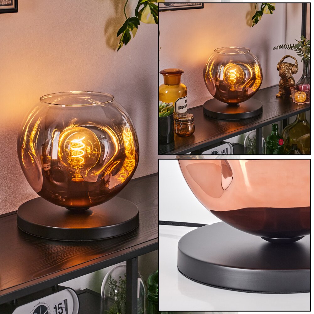 Ripoll Tafellamp Zwart, 1-licht main product photo