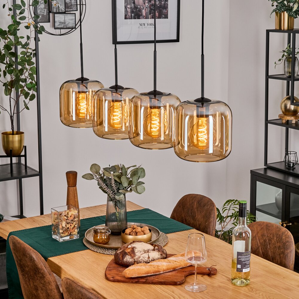 Lauden Hanglamp Zwart, 4-lichts main product photo
