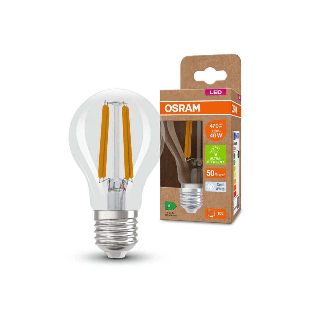 Osram E27 LED 2.2 Watt neutraal wit 470 Lumen main product photo