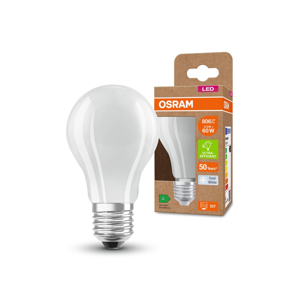 Osram E27 LED 3.8 Watt neutraal wit 806 Lumen main product photo