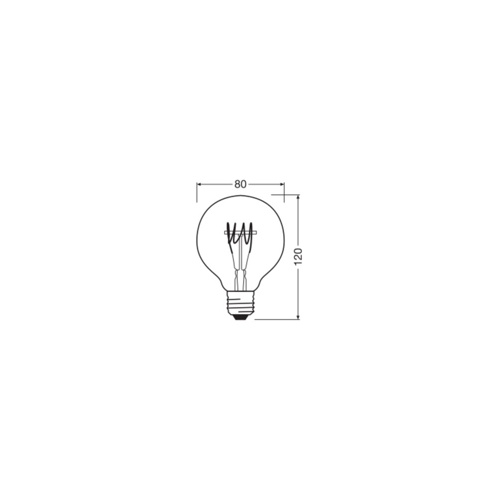 Osram E27 LED 4.8 Watt warm wit dimbaar 470 Lumen