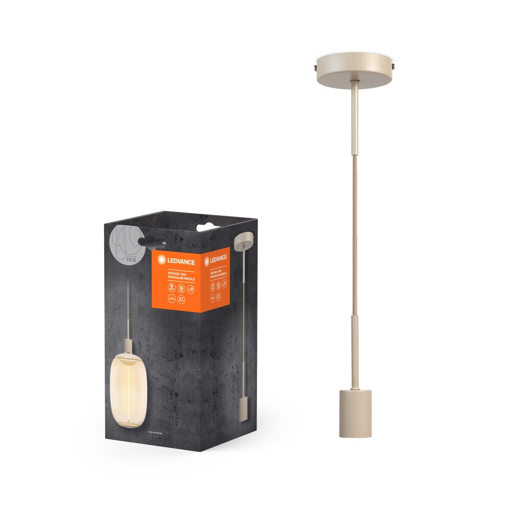 Ledvance 1906 Hanglamp Beige, 1-licht main product photo