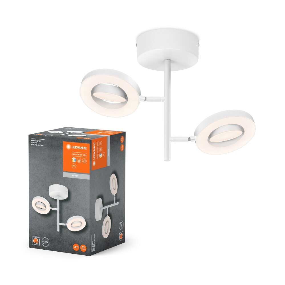 Ledvance Decor Plafondlamp LED Wit, 2-lichts main product photo