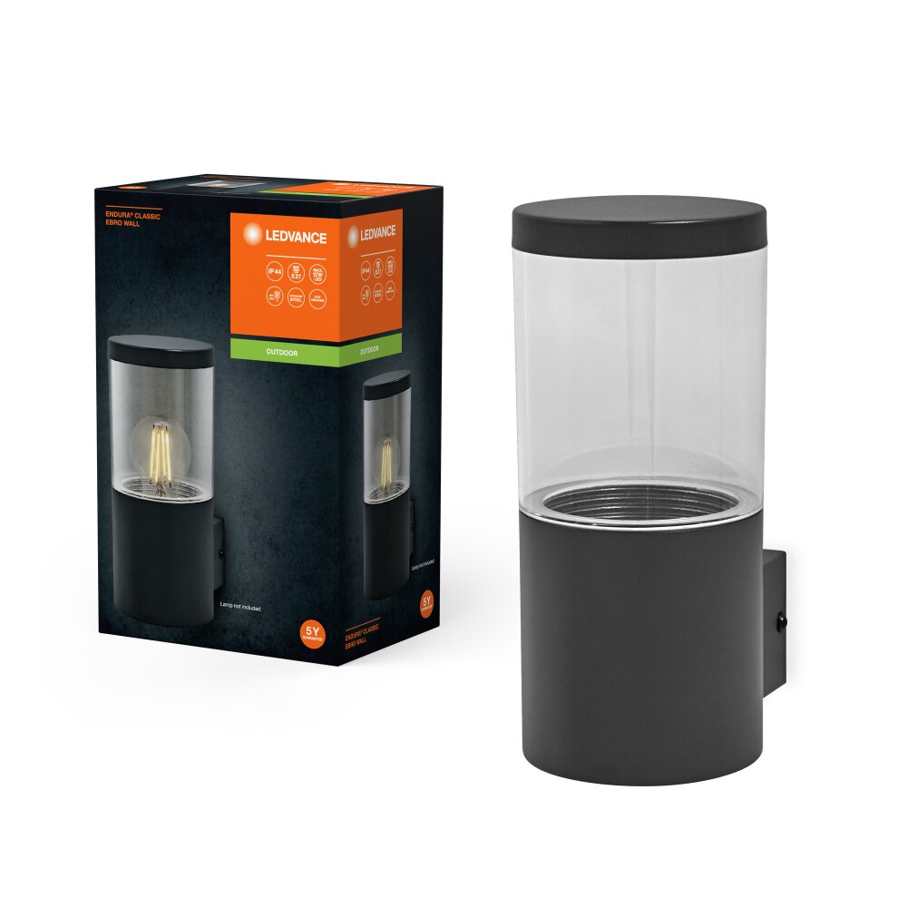 Ledvance Endura Wandlamp Grijs, 1-licht main product photo