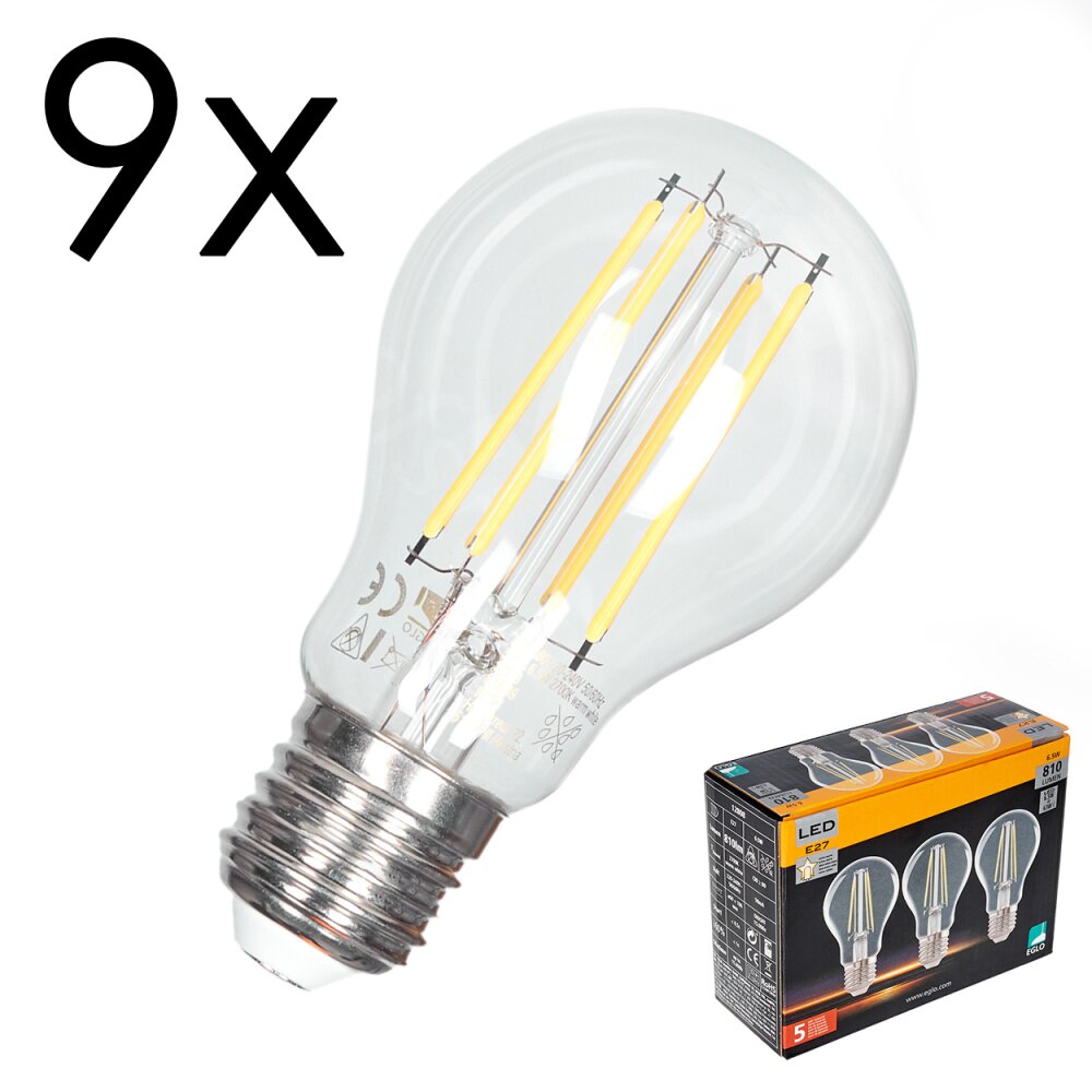 E27 LED 6.5 Watt warm wit 810 Lumen main product photo