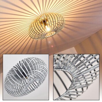 Oravi Plafondlamp Grijs, Zilver, 1-licht