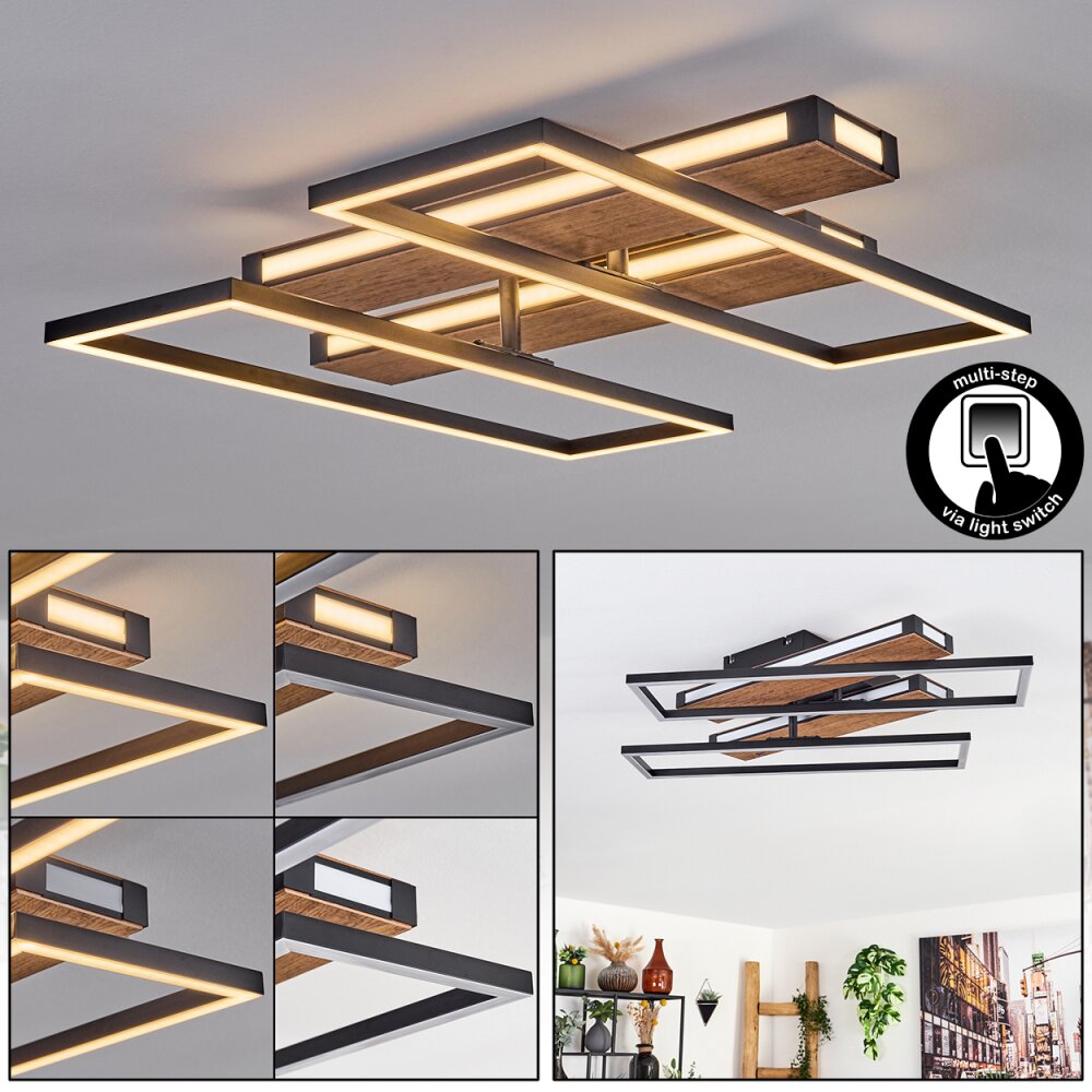 Sigersvik Plafondlamp LED Natuurlijke kleuren, Zwart, 1-licht main product photo