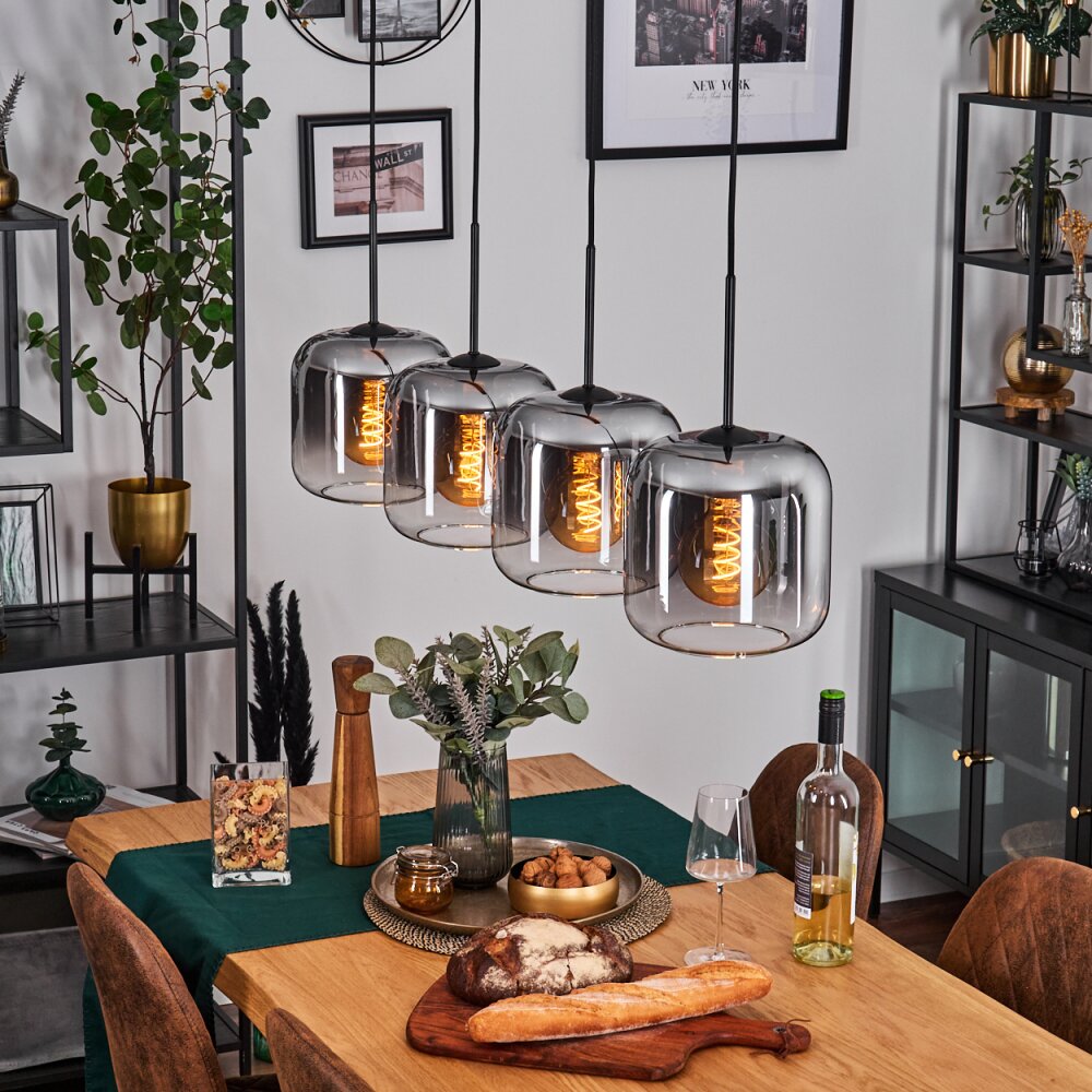 Lauden Hanglamp Duidelijk, Rookkleurig, 4-lichts main product photo