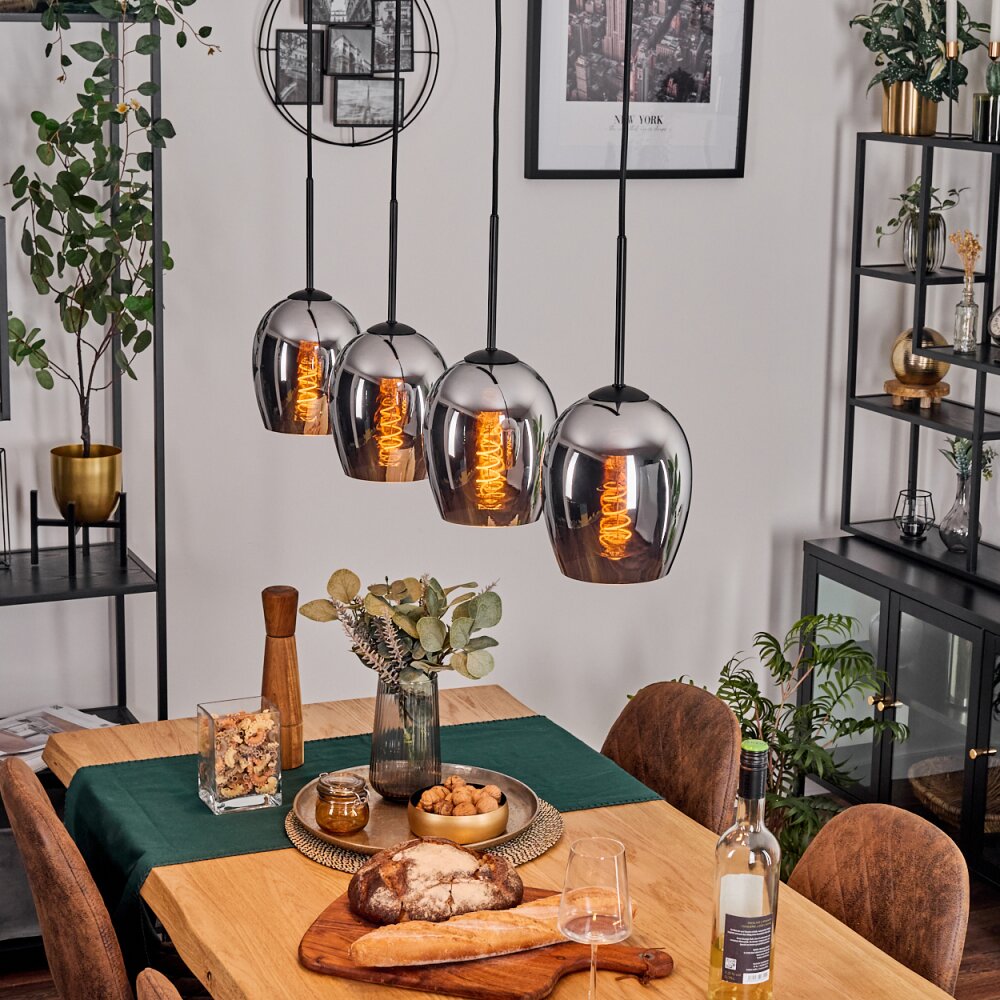 Vevino Hanglamp Chroom, 4-lichts main product photo
