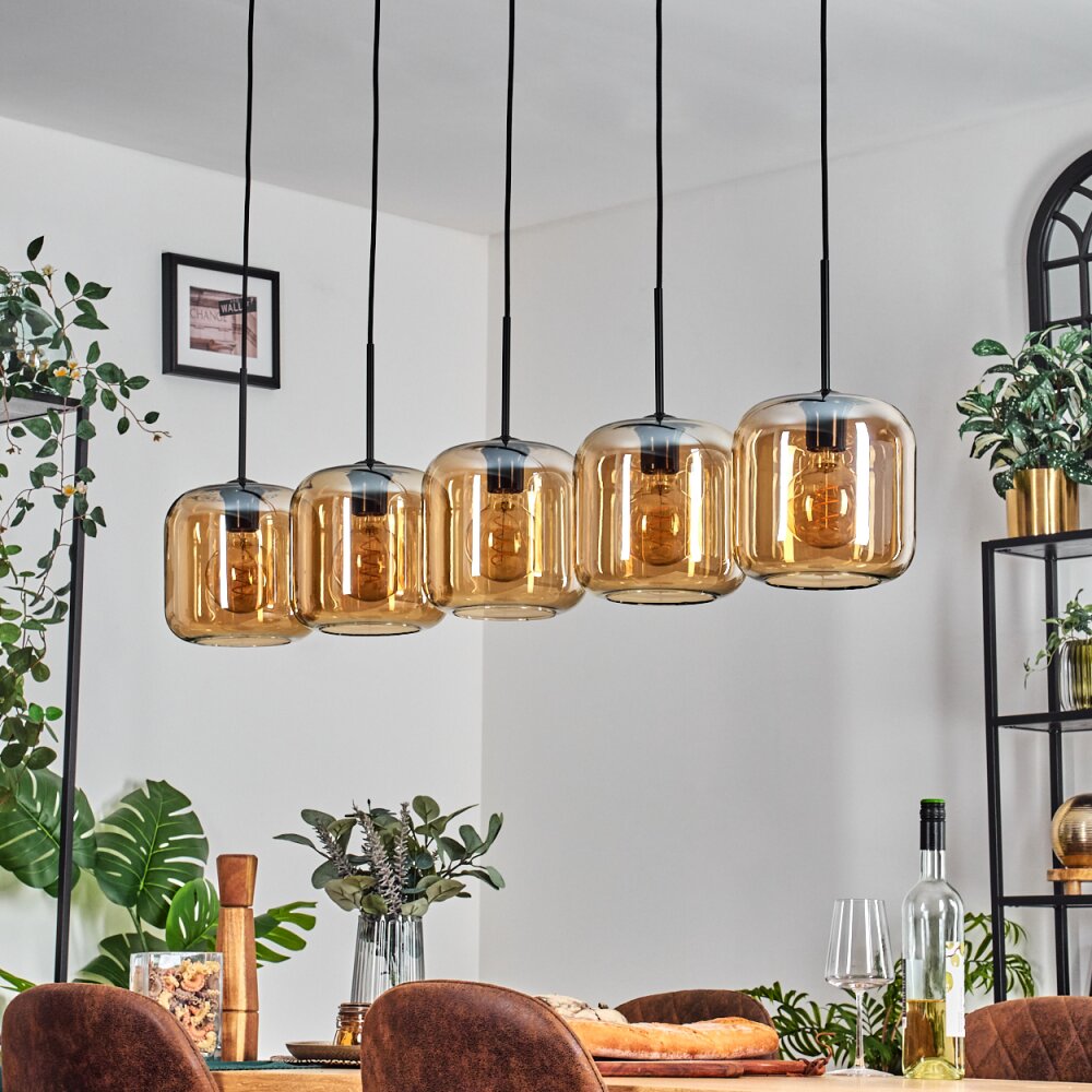 Lauden Hanglamp Amber, 5-lichts