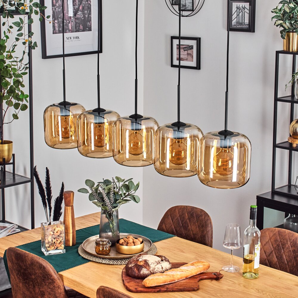 Lauden Hanglamp Amber, 5-lichts
