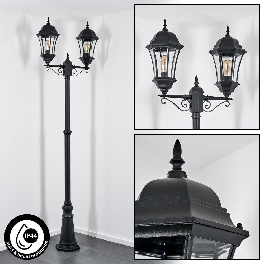 Etoe Kandelaar, Pad licht Zwart, 2-lichts main product photo