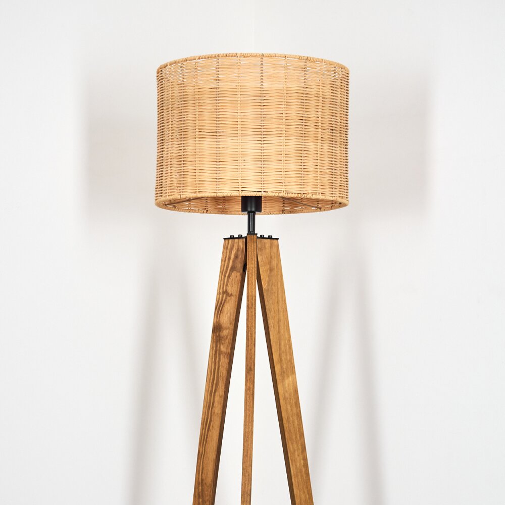 Cavaca Staande lamp, Leeslamp Natuurlijke kleuren, Zwart, 1-licht