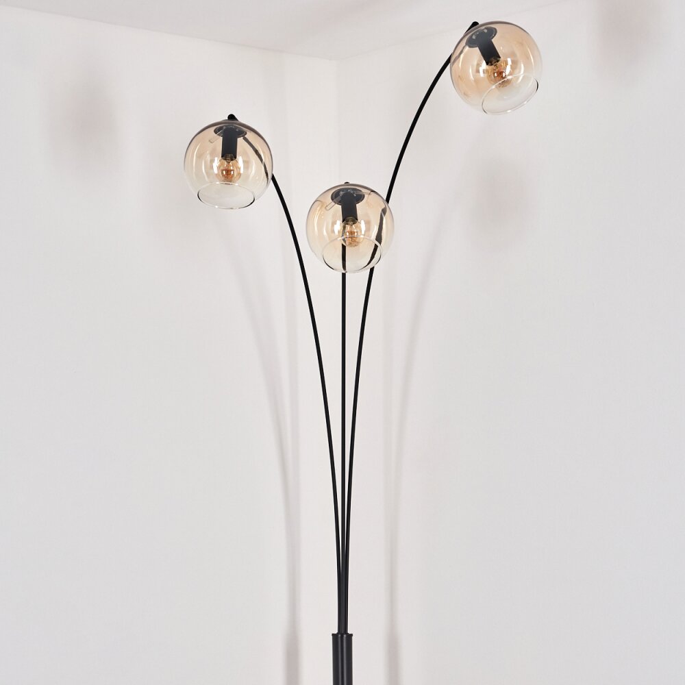 Koyoto Staande lamp Zwart, 3-lichts