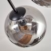 Gastor Plafondlamp 87 cm Zwart, 8-lichts
