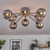 Gastor Plafondlamp 87 cm Zwart, 8-lichts