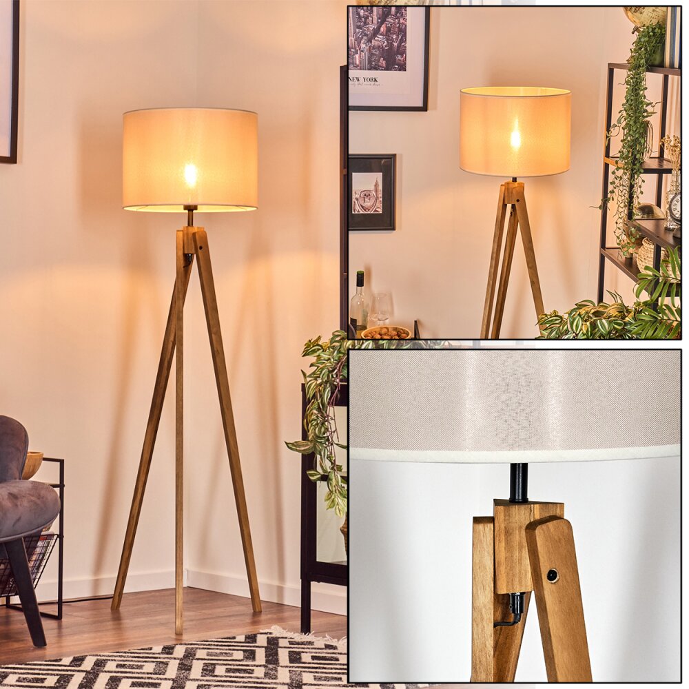 Bassagoda Staande lamp, Leeslamp Natuurlijke kleuren, Zwart, 1-licht main product photo