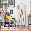 Bassagoda Staande lamp, Leeslamp Natuurlijke kleuren, Zwart, 1-licht