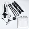 Bassagoda Staande lamp Zwart, 1-licht