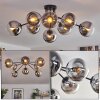 Gastor Plafondlamp 87 cm Chroom, Duidelijk, 8-lichts