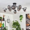 Gastor Plafondlamp 87 cm Chroom, Duidelijk, 8-lichts