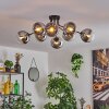 Gastor Plafondlamp 87 cm Chroom, Duidelijk, 8-lichts