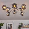 Gastor Plafondlamp 87 cm Chroom, Duidelijk, 8-lichts