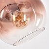 Koyoto Staande lamp Duidelijk, Koperkleurig, 5-lichts