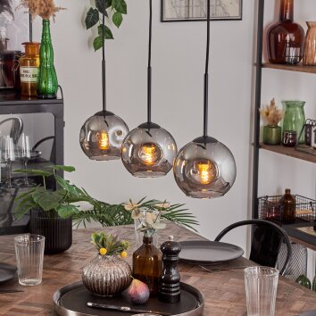 Ripoll Hanglamp Rookkleurig, 3-lichts Ripoll Hanglamp Rookkleurig, 3-lichts