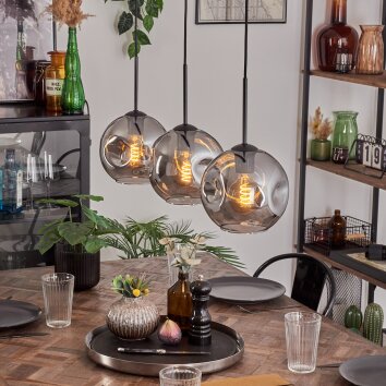 Ripoll Hanglamp Rookkleurig, 3-lichts Ripoll Hanglamp Rookkleurig, 3-lichts