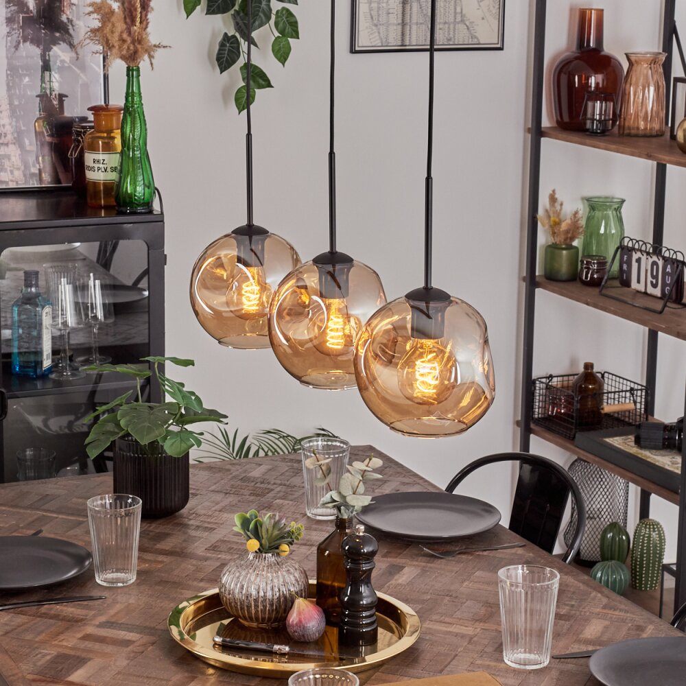 Ripoll Hanglamp Amber, 3-lichts main product photo