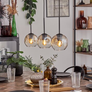 Ripoll Hanglamp Amber, Duidelijk, 3-lichts Ripoll Hanglamp Amber, Duidelijk, 3-lichts