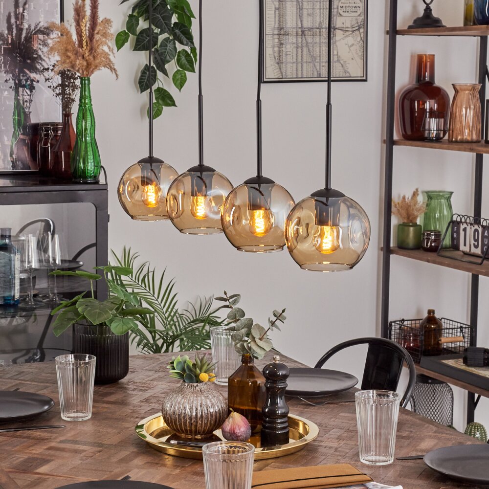 Ripoll Hanglamp Amber, 4-lichts main product photo