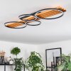 Pompu Plafondlamp LED Natuurlijke kleuren, Zwart, 1-licht