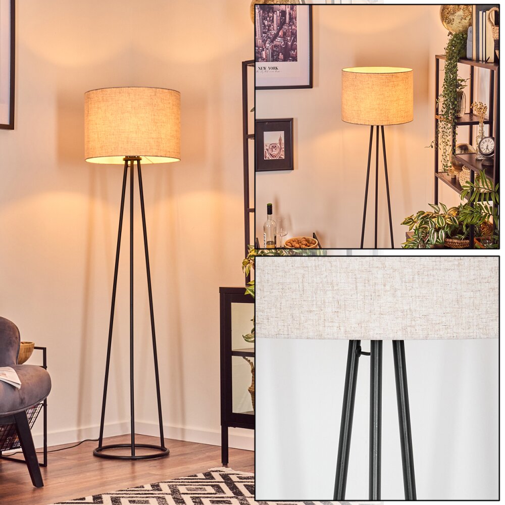 Bassagoda Staande lamp Zwart, 1-licht main product photo
